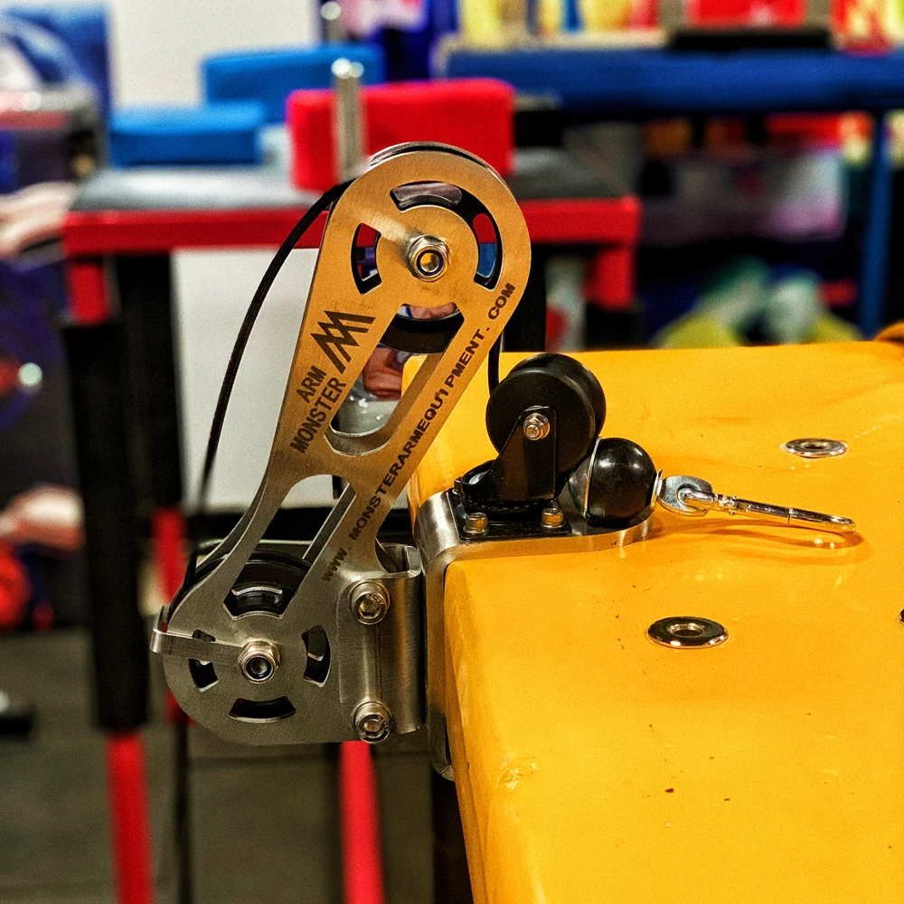 Arm Wrestling Pulley Machine Desktop Forearm Wrist Roller Trainer