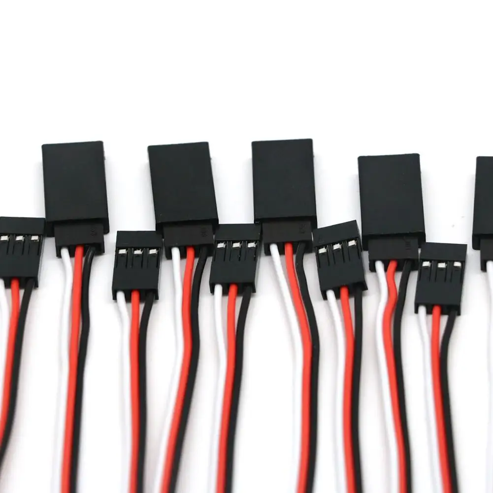 Câbles D'extension Servo Pour Modélisme - 16 Pièces JR/Futaba - Longueur 15 Cm Avec Connecteurs Y