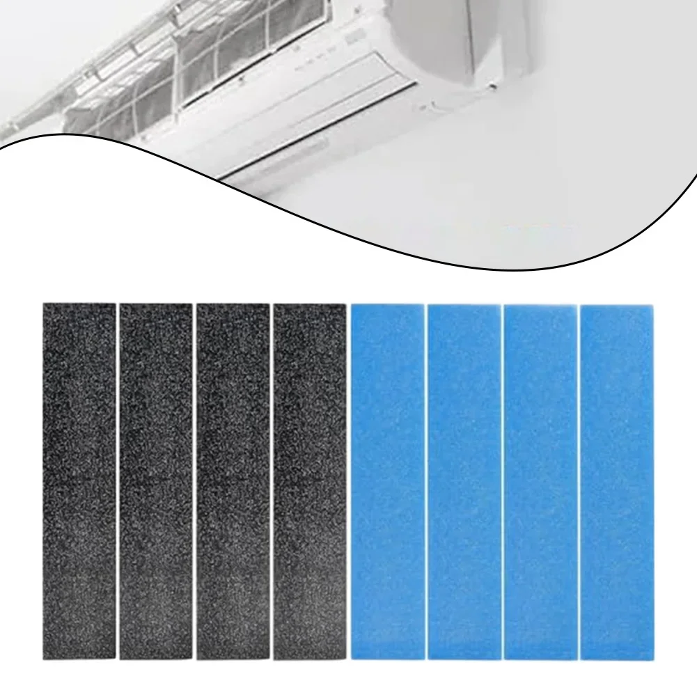 8 ชิ้นสําหรับ Mitsubishi Electric MAC-2330FT-E MAC-3000FT-E เครื่องปรับอากาศ PU ฟองน้ําเส้นใยผ้าฝ้ายกรองผ้าฝ้าย 210x40x5 มิลลิเมตร 1