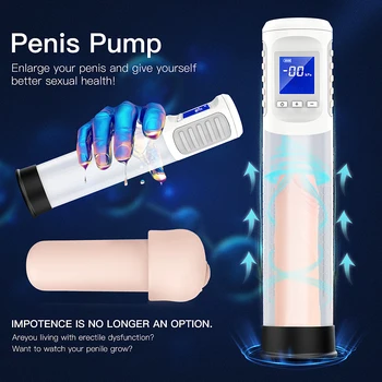 IPHISI Electric Penis Pump Pocket Pussy Male Masturbator Penis Extender Penile Vacuum Enlargement Erection Delayed Ejaculation 6