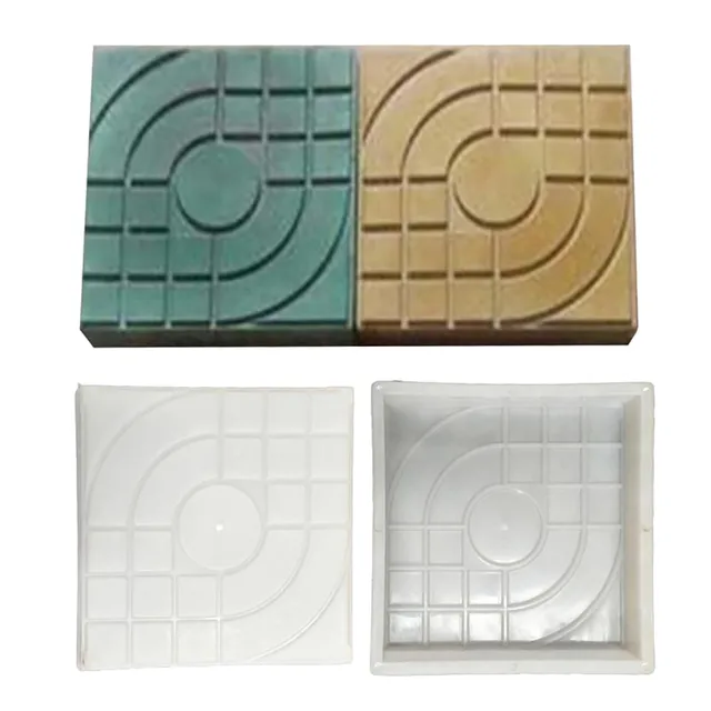 Plastic Paving Mold Making Diy Paving Mould Home Garden Floor Road Concrete Stepping Home Garden Decorative Accessories