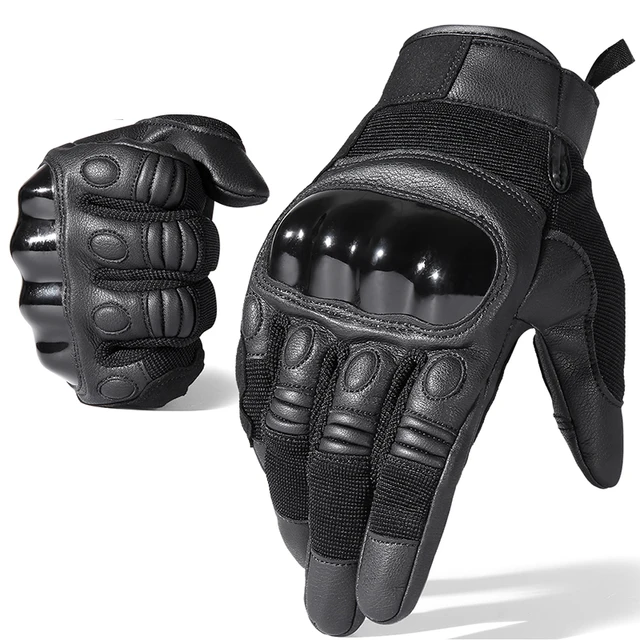Tactical Gloves Full Finger Military Army Men Knuckle Protective Gears Touch Screen Paintball Airsoft Shooting Fishing Glove C58 Black