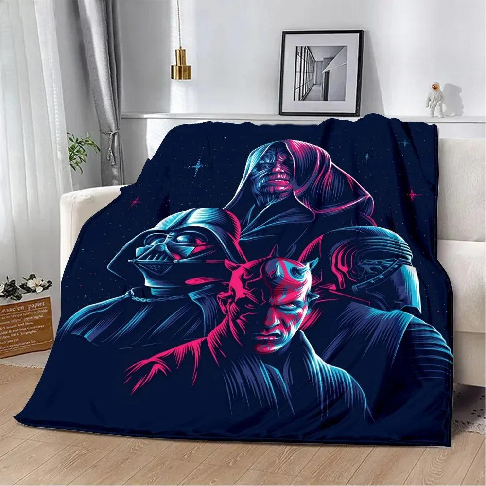 Cartoon W-Wars Anime S-Star Printed Blanket Picnic Blankets Warm Blanket Soft and Comfortable Blanket Home Travel Birthday Gift 5