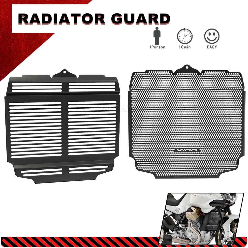 

For Moto Guzzi V100 V 100 Mandello MandelloS 2023 2024 Motorcycle Accessories Radiator Grille Guard Protector Cover Protection