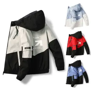 Chic  Spring Jacket Elastic Hem Leisure Spring Coat All Match Zipper Spring Coat for Daily Wear