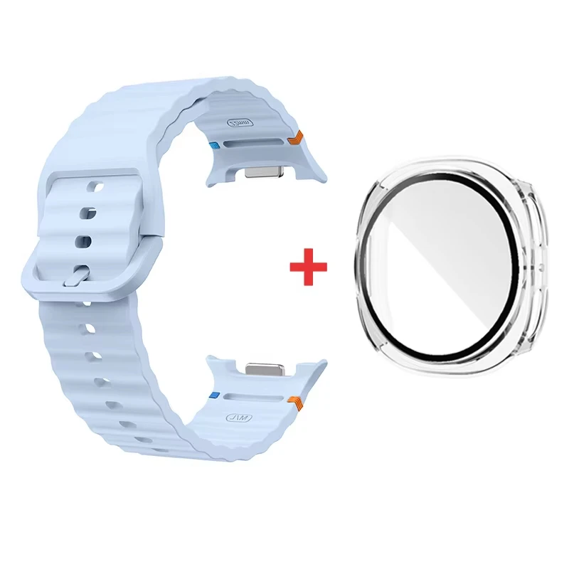 Silicone Sport Band and Protective Case for Smartwatch Accessories