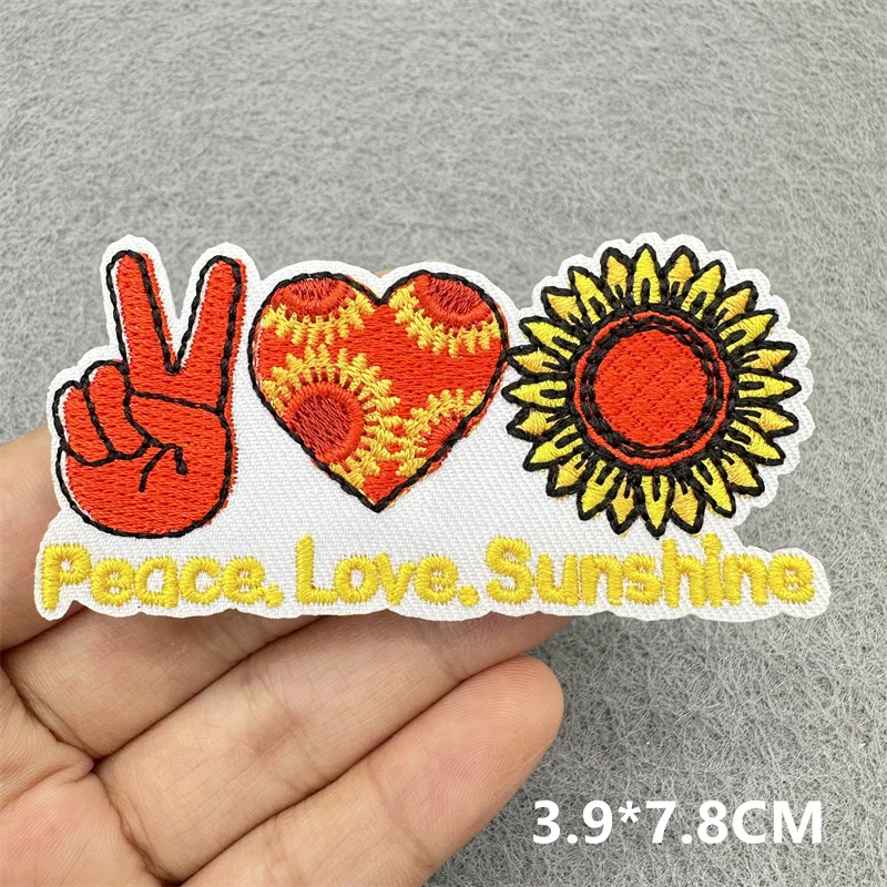 Sonnenblumen bestickte Patches für Kleidung DIY Eisen auf Patches kleine bestickte Blume dekorative Eisen auf Rucksack Patch Abzeichen – Detail 8