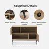 Norwin Entryway Table, Modern Rustic Industrial Farmhouse Console Sofa Table, Display Shelf, Accent Cabinet 5