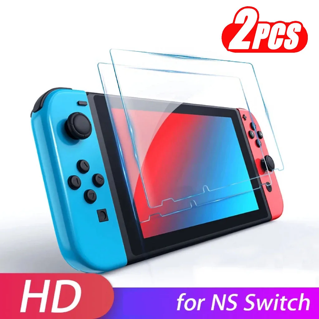 Premium Tempered Glass Screen Protector Film for Gaming Consoles (2-Pack)