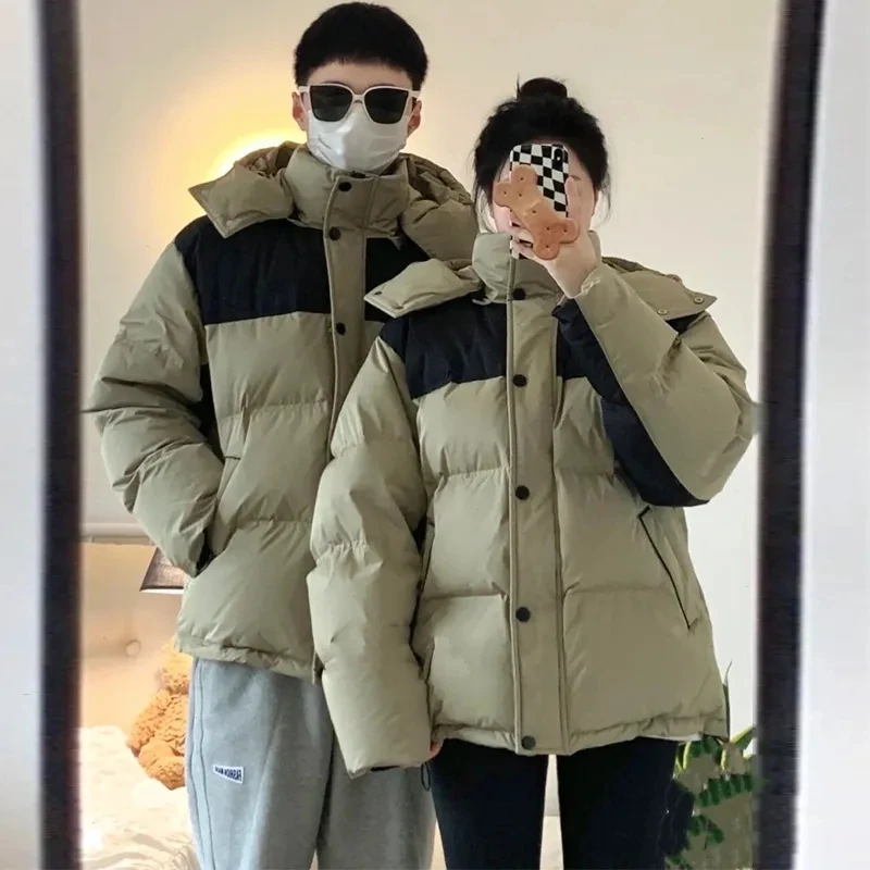

Korean Fashionable Down Cotton Coat For Women New Style Thickened Bread Coat Student Oversize Cotton Coat Cotton Jacket Trendy