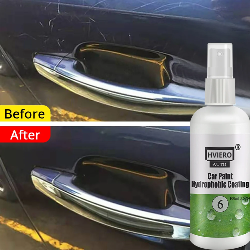 HVIERO-6 20/50ml Paint Sealant Care Polishing Hydrophobic Coating Anti Scratch Auto Spot Rust Nano Ceramic Cars Cleaner Lasting