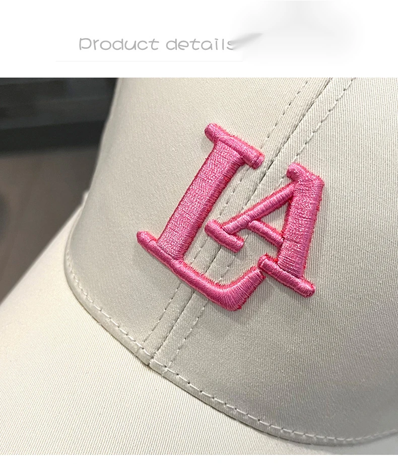 Bestickte Baseballcap Für Damen Und Herren Mit Wellenkrempe_voghion.com