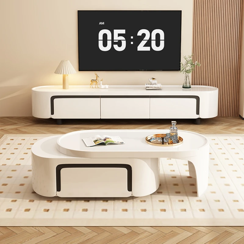

Storage Console Tv Stands Simple White Retro Computer Wood Floor Tv Cabinet Luxury Muebles Para El Hogar Modern Furniture