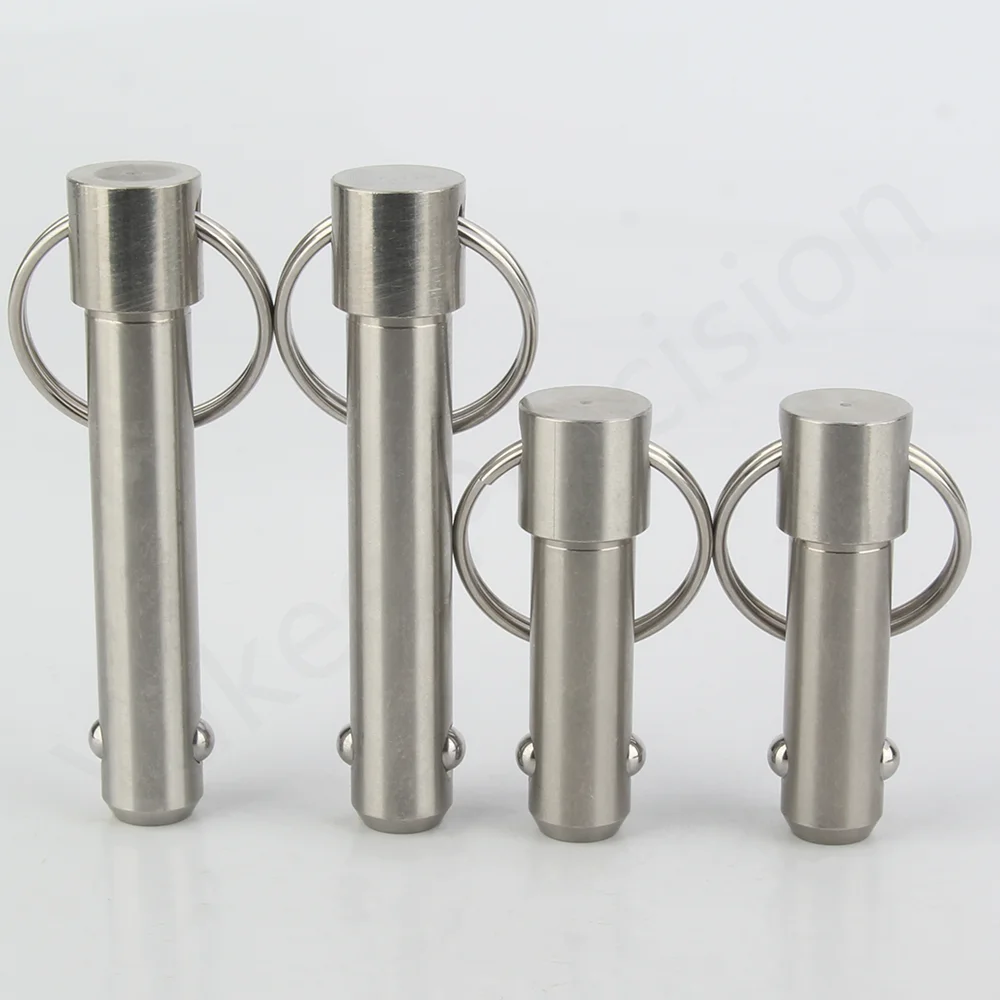 YK114 Stainless Steel Spring Ball Head Locking Pin Quick Release Locating Pins With Pull Ring For Quickly Lock And Positioning stainless steel ball lock pins