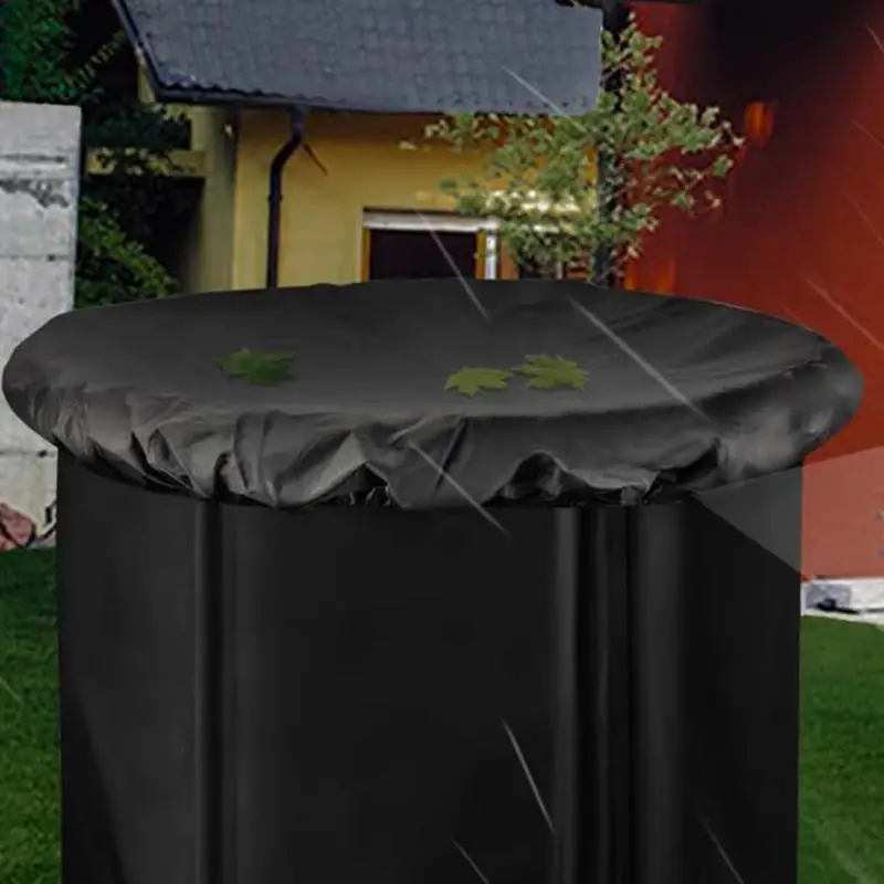 Ice Tub Cover Dustproof Cold Bath Tub Lid Insulated Ice Plunge Cover Foldable Bath Portable Lid Keeps Inside Water