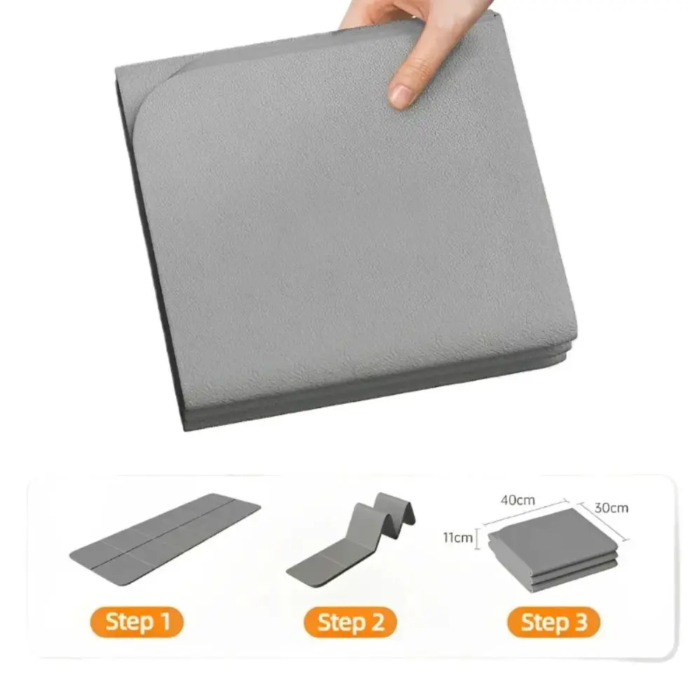 Foldable Yoga Mat Eco Friendly Tpe Folding Travel Fitness Exercise Double Sided Non-Slip For Pilates & Floor Workouts