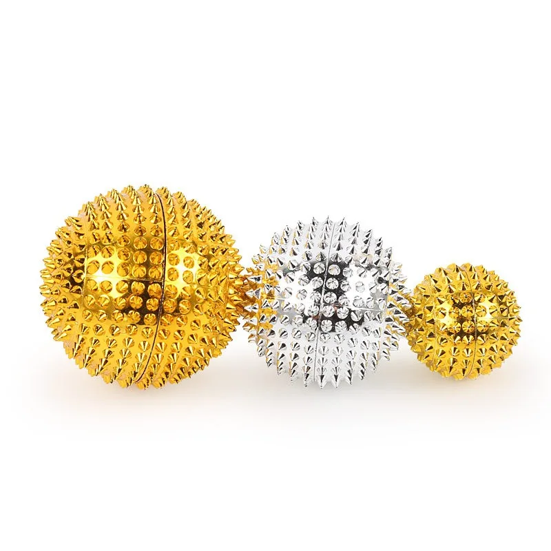

1 Pair Magnetic Hand Fitness Ball Needle Mini Health Physical Therapy Hand Acupuncture Ball for Unisex