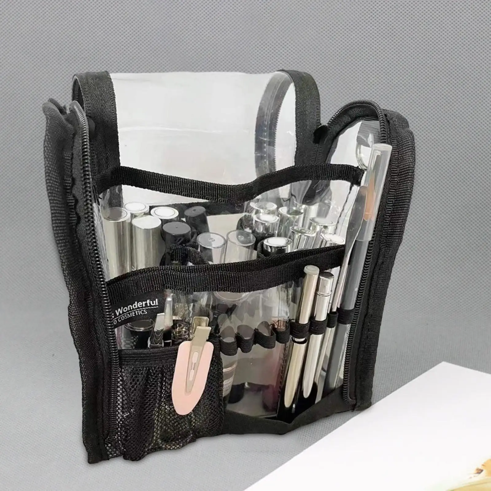 Make Up Bags Organizer Portable Clear Toiletry Bag for Office Travel Bathroom 4