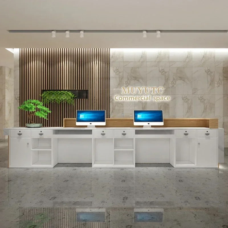 Church Pulpit Reception Desk Front Cash Register Checkout Service Desk Mobile Podiums Tasca Bancone Bar Luxury Furniture