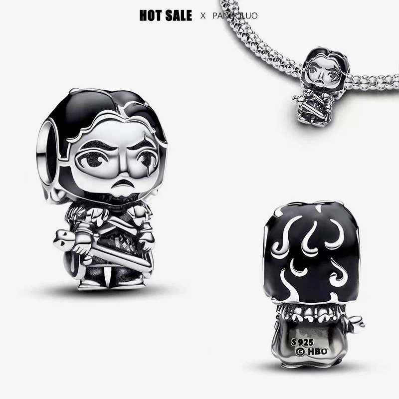 Disney Game of Thrones Charm Beads Fits Pandora Bracelet For Women Silver Pendant Earrings Ring Necklace DIY silver jewelry Gift