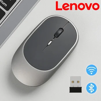 Lenovo Wireless Mouse Rechargeable Mouse Gamer Dual Modes Bluetooth-compatible 2.4g Usb Mute Mice For Laptop Pad Tablet Mause 1