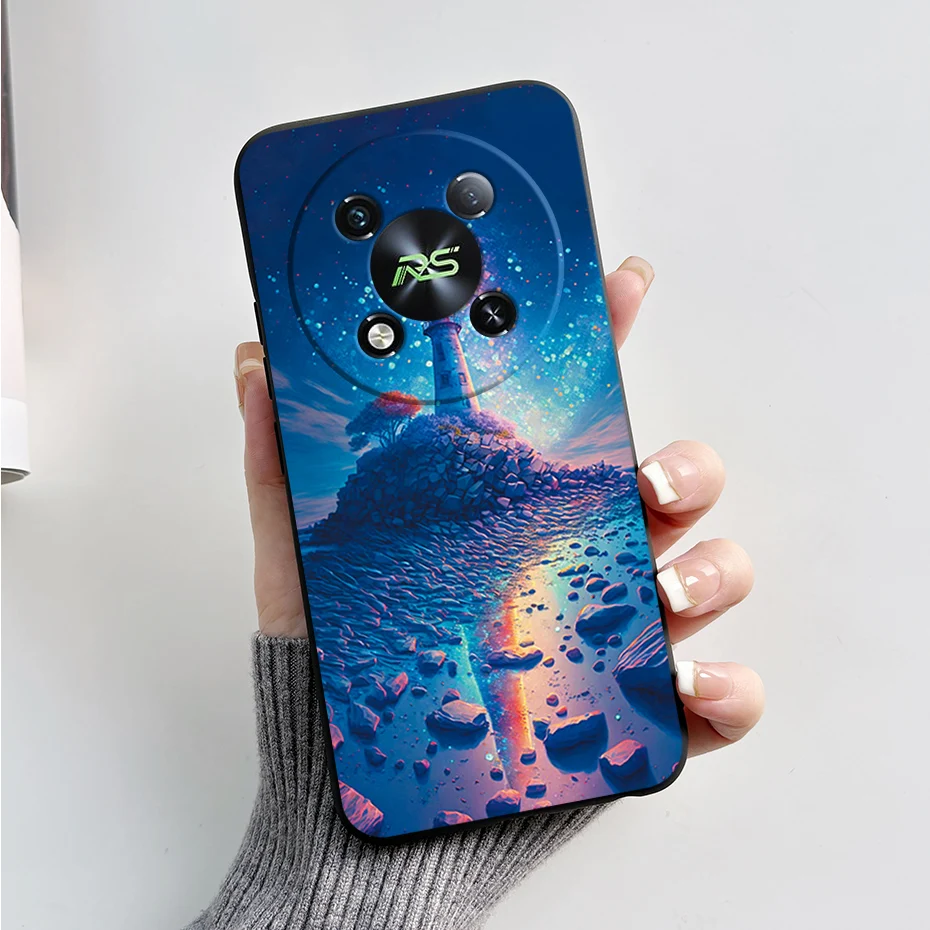 Marble Black Matte Soft TPU Silicone Full Protective Phone Case