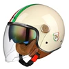 Lightweight Vintage Motorcycle Helmet With Dual Visor Motorbike Riding 3/4 Open Half Helmet Retro Casco Moto 3C & Dot 2