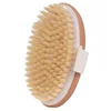 2 In 1 Dry Skin Body Brush Natural Bristle Dead Skin Remover Anti Cellulite Exfoliates Blood Circulation Health Massage Tools 5
