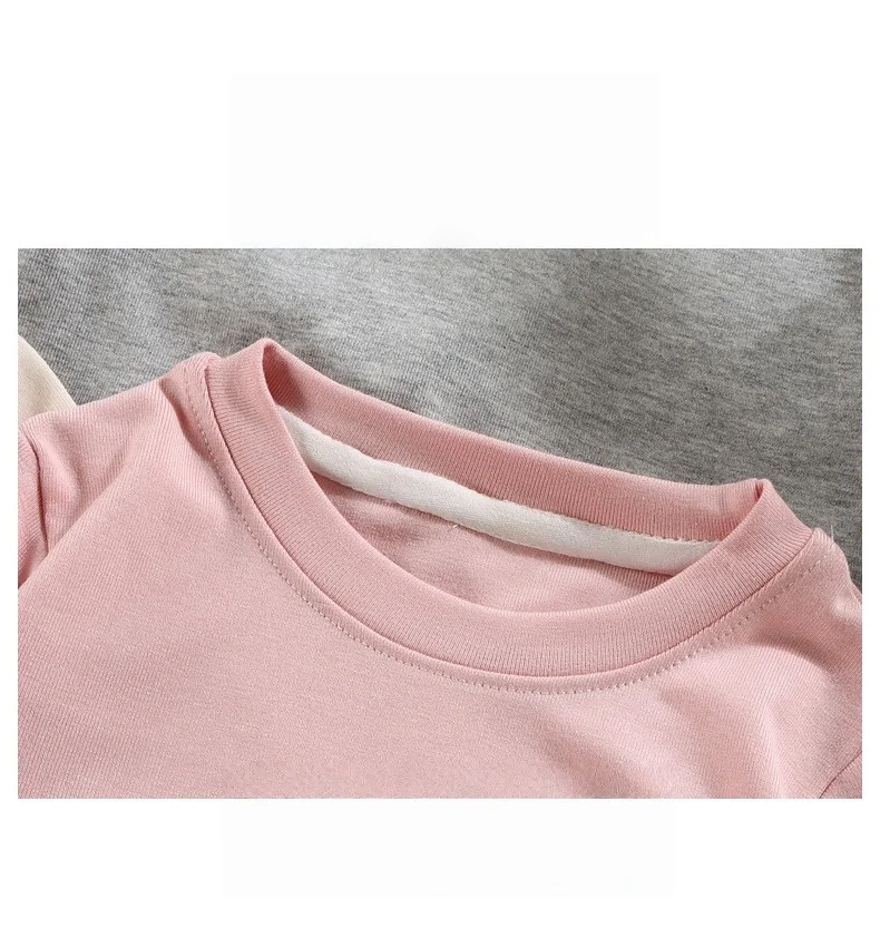 1-10 Jahre Frühling Baumwolle Kleinkinder Bluse Hemden Einfarbig Langarm Kinder Jungen T-Shirt Unterhemd für Jungen Mädchen Sport-Shirt – Detail 13