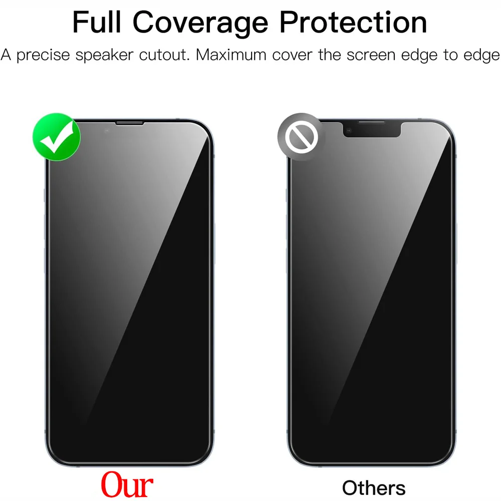 3PCS Tempered Glass For iPhone 13 14 15 Pro Max Screen Protector For iPhone 11 12 Pro protector pantalla iphone 13 Phone Film