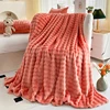 New Bubble Fleece Blanket - Solid Color Rolled Edge Cover Blanket Soft and Comfortable Bedding 150x200 180x200 200x230 1
