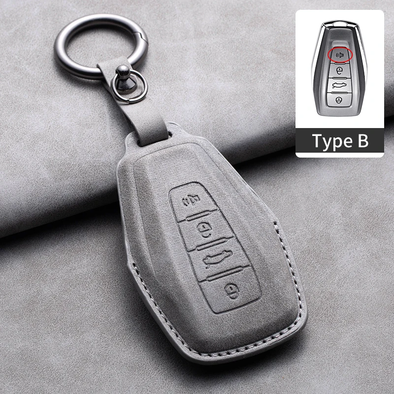 Premium Leather Car Key Case Cover