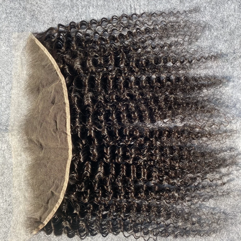 Invisible 13x6 HD Lace Frontal Only Ultra Fitted Melt Skins Brazilian Deep Curly Human Hair 5x5 6x6HD Lace Closure Pre Plucked