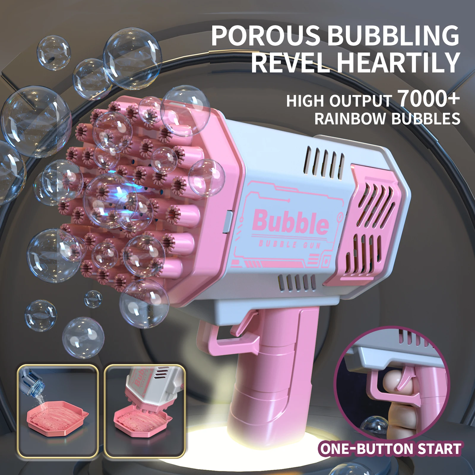 40 Hole Bubble Machine Fully Automatic Bubble Blowing Light Outdoor Bubble Machine without Battery without Bubble Water 40 Hole Bubble Machine Fully Automatic Bubble Blowing Light Outdoor Bubble Machine without Battery without Bubble Water