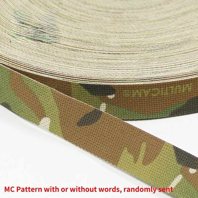 

0.5m Length MC MCBK Webbing Military Multicam Camouflage Non-elastic Lanyard Strip DIY Molle Belt Strap Fabric Accessories