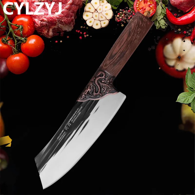 

Multi-Purpose Gyuto Knives Cutting Meat Pork Stalls Hand-Forged Kitchen Knives Cutlery Butcher Chef Knife Slicing Meat Cleavers