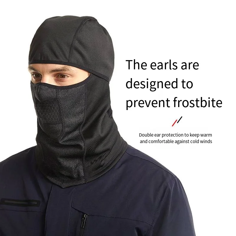 Outdoor Ski Riding Fishing Velvet Head Cover Keep Warm Face Mask Protect Neck Head Hat Winter Motorcycle Shi Hooded Face Shield