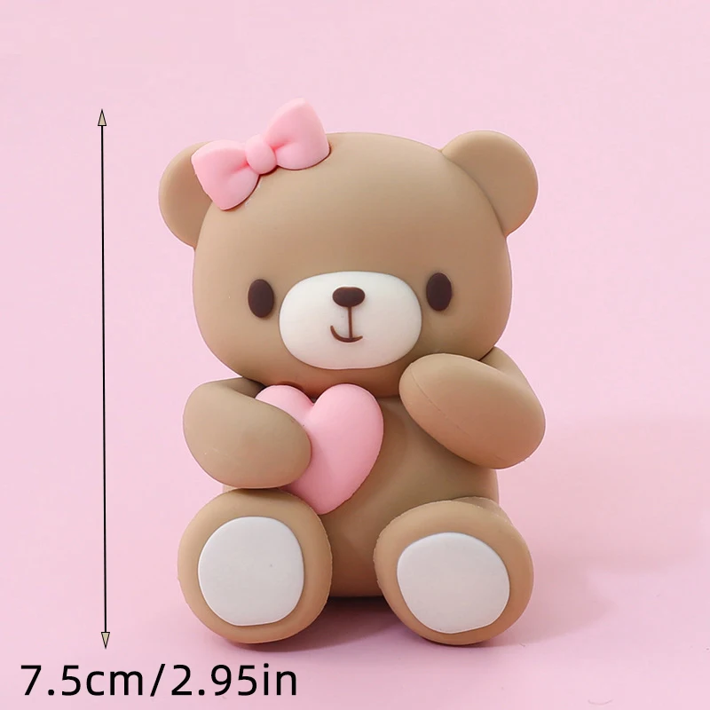 Baby Taarttopper Set - Beer, Regenboog, Wolk & Ster Decoraties