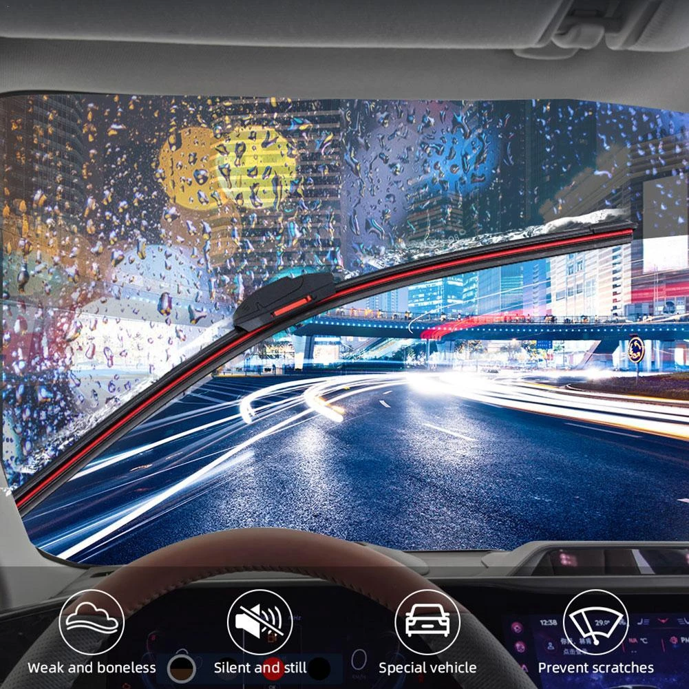 Car Windshield Wiper Blades Universal Water Repellent Wiper Blades Soft