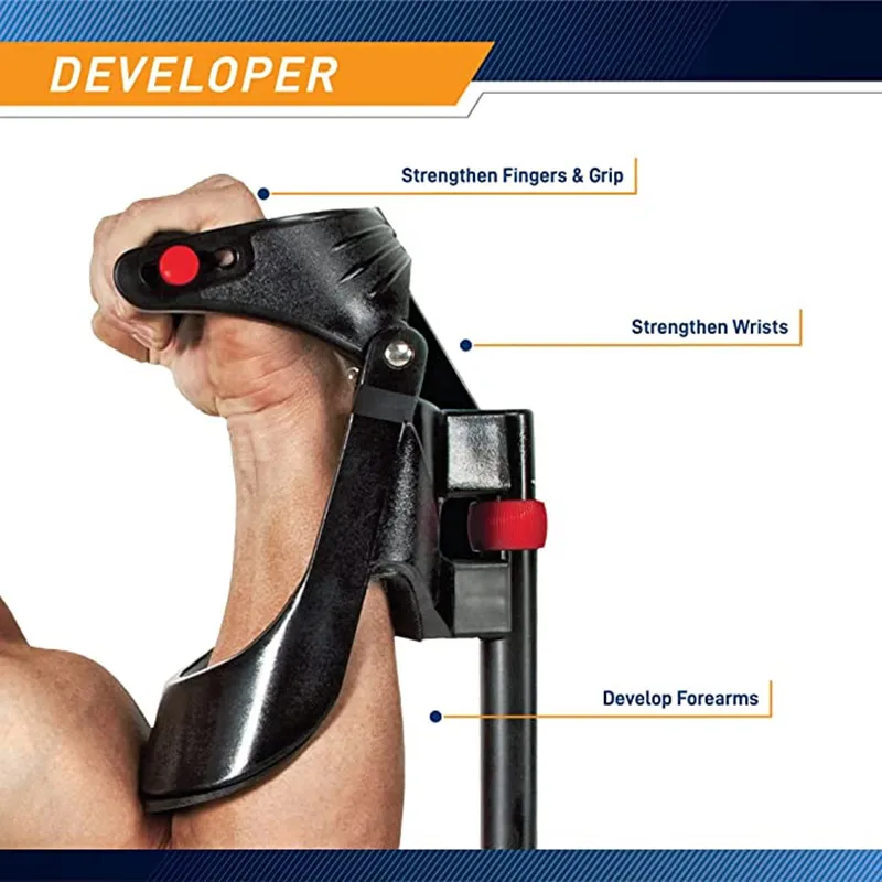 Hand Grip Exerciser Trainer Adjustable Anti-slide Hand Wrist Device Power Developer Strength Training Forearm Arm Gym Equipment hand strengthener,hand grip exerciser