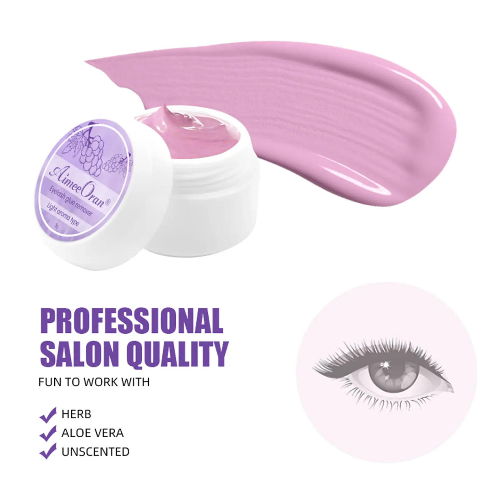 Eyelash Remover Cream Professional Eyelash Glue Remover Gel Quickly and Easily Removes Eyelash Extension Adhesive Lash Extension Sensitive Eyes