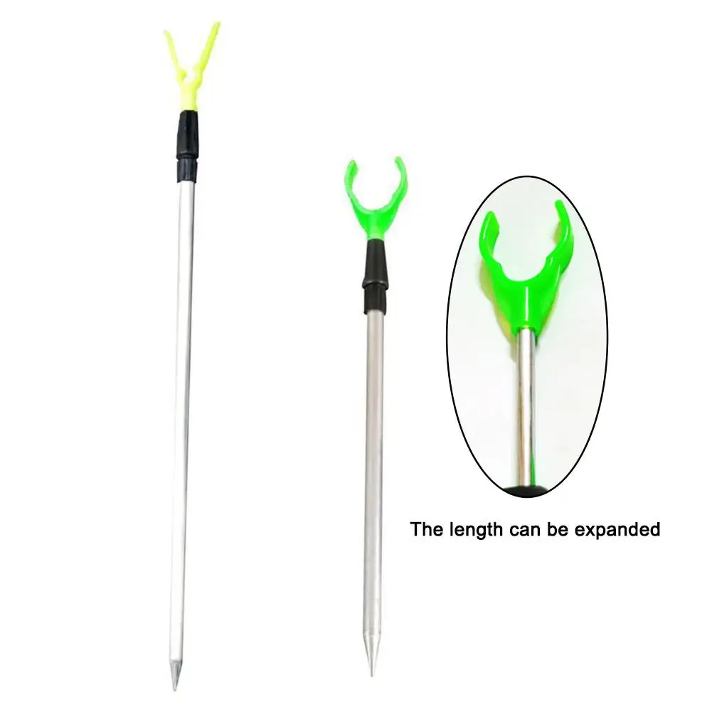Fishing Bankstick Adjustable Extending Rod Rest Telescopic Stand Holders Bracket Accessories for Fishing