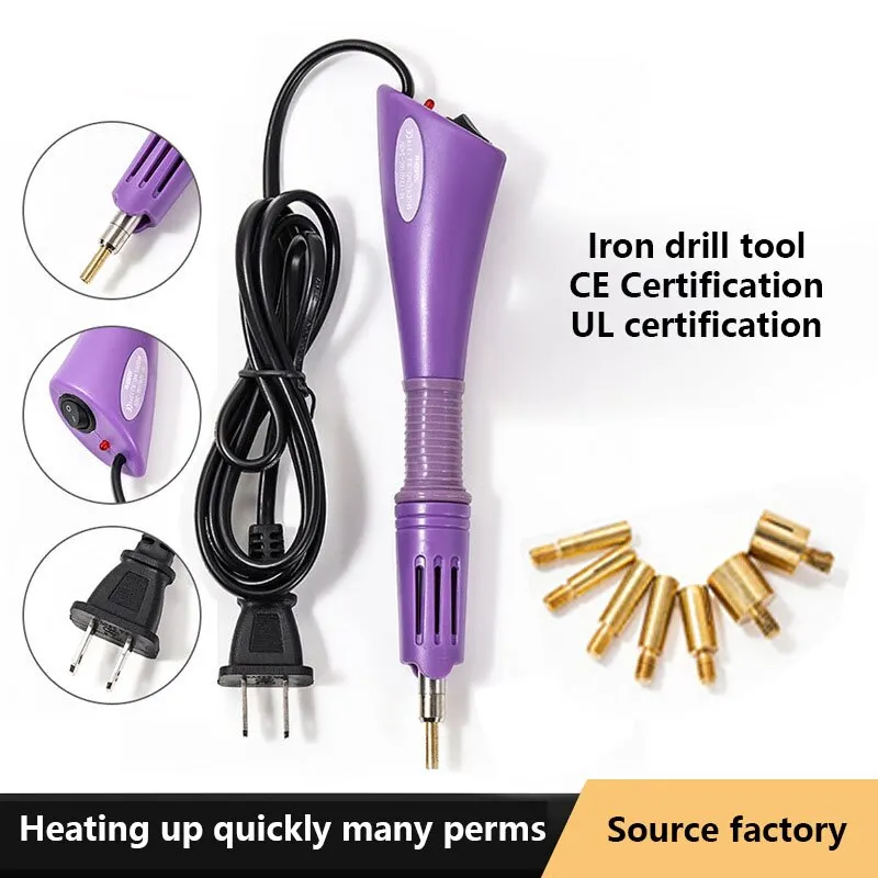 Purple Hotfix Rhinestone Applicator Fast Heating Iron-on