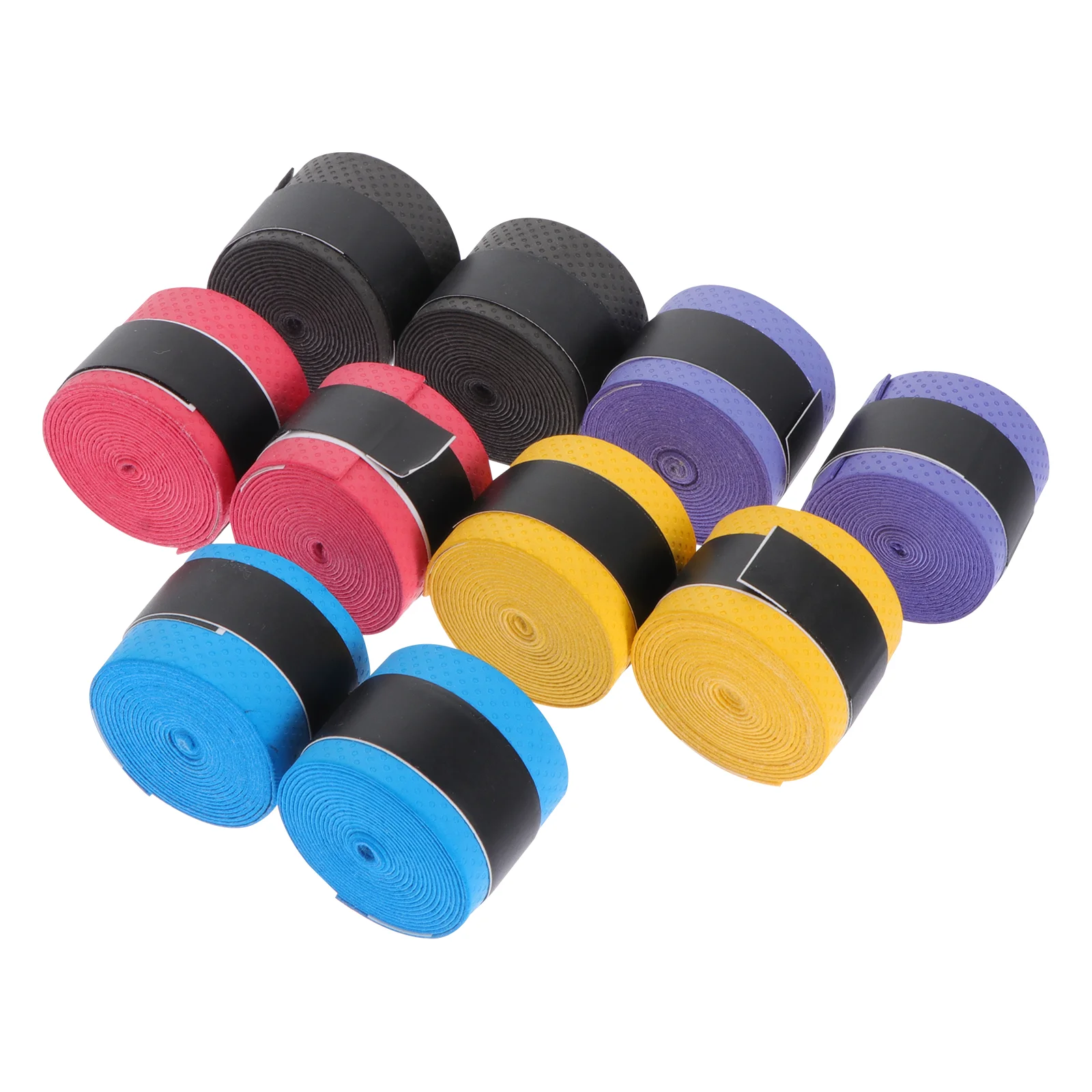 

10 Pcs Tennis Tape Hand Glue Non-slip Belt Racket Grip Strap Handle Sweatband Anti-slip Adhesive Accessories Anti-skid Rod