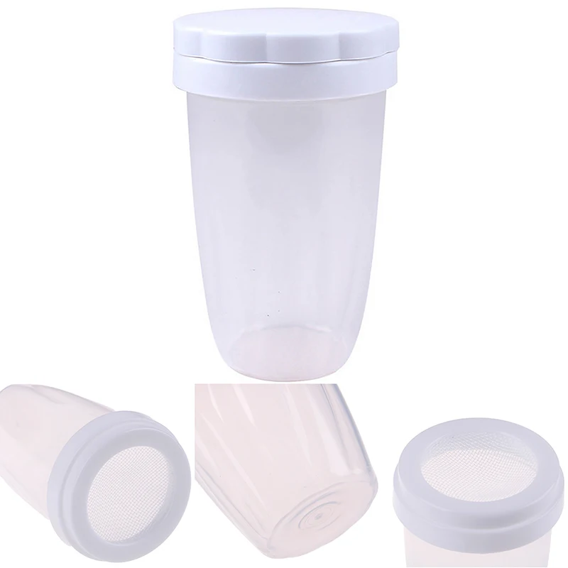 Plastic Shaker Icing Sugar Powder Flour Powder Cocoa Coffee Sifter Shakers Tools kitchen tools
