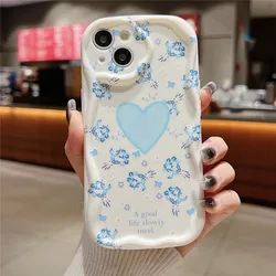Floral Wave Edge Soft Silicone Phone Case for OPPO A15 or A15S (4)
