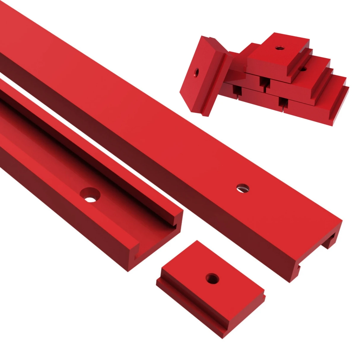 Aluminium 50cm T30 T-track and T-Slider T Slot Miter Track Jig Miter Gauge Guide Chute For Workbench / Saw Router Table Tool