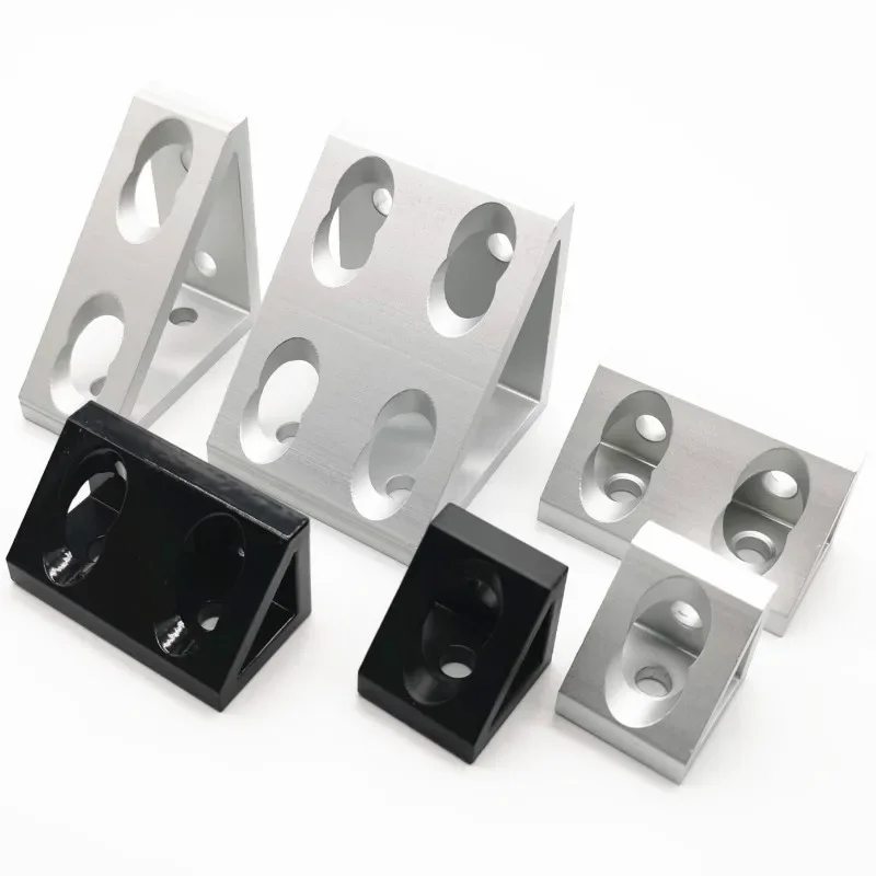Aluminum Profile Right Angle Triangle Block Connector 1pcs angle connector stainless steel angle bracket angle bracket