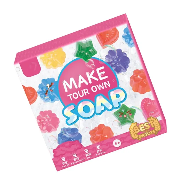 DIY Handmade Soap Crystal Soap Plant Soap Making Materials Girl Toy Set Birthday Gift Soap Making KitDIY Handmade Soap