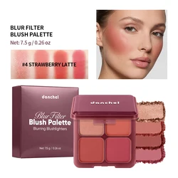 Radiant Glow Blush Palette - Matte & Shimmer Finishes with Rich Pigment and Long - Lasting Wear (04)